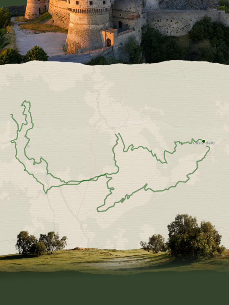 Il fortilizio di San Leo tra i borghi della Romagna