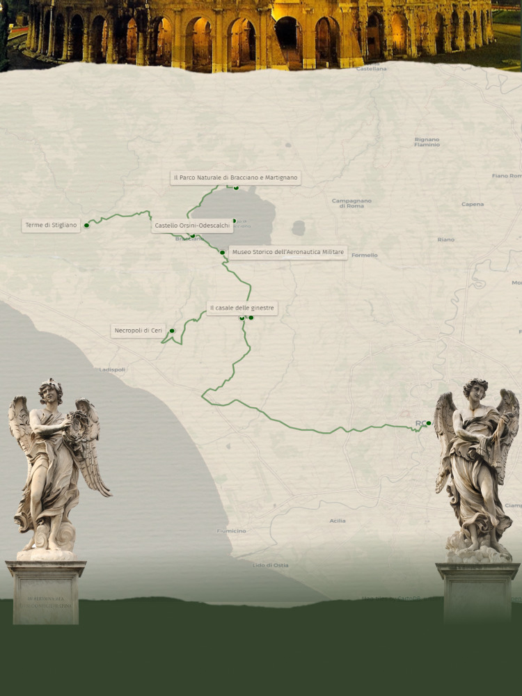 Dintorni di Piazza di Spagna e Villa Borghese a Roma