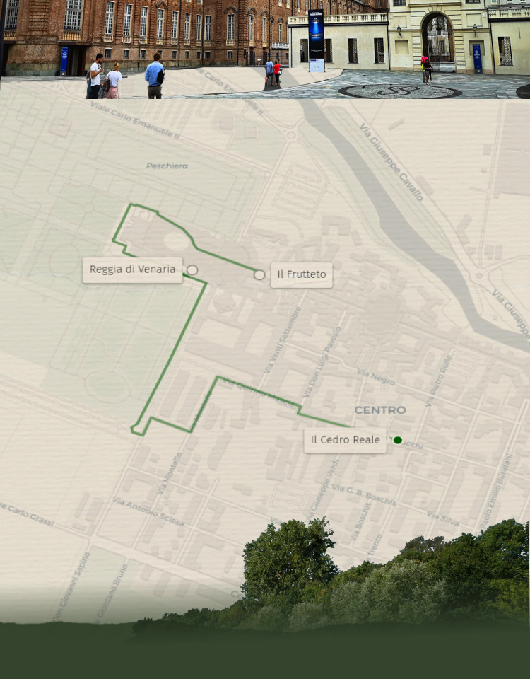 Mappa dei dintorni de Il Frutteto: Reggia di Venaria e Il Cedro Reale