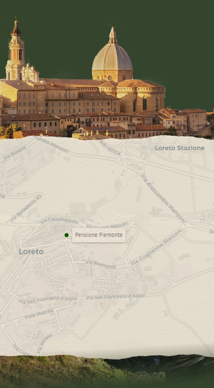 Il Santuario di Loreto e la mappa del borgo